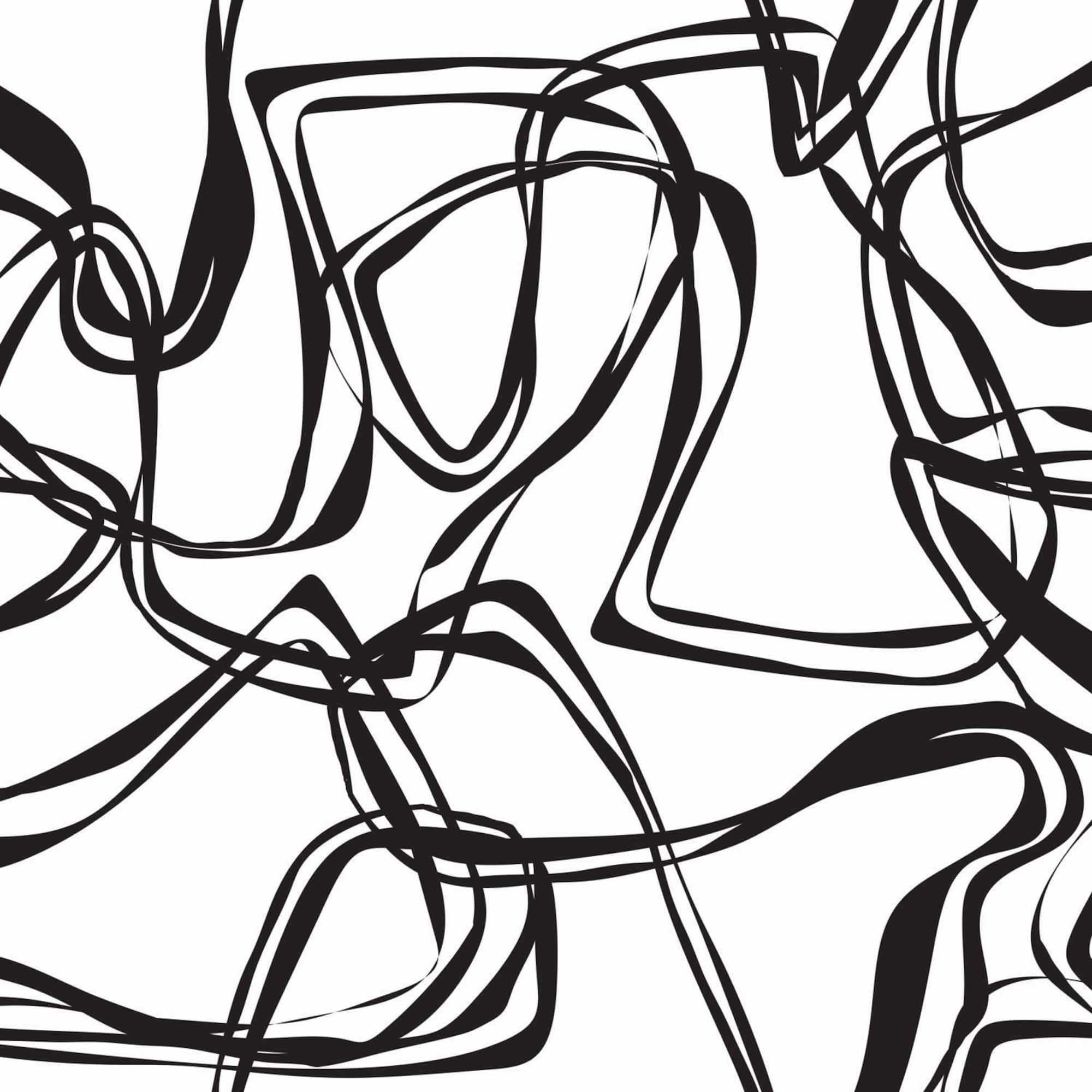 RoomMates Black Ribbon Trail Peel & Stick Wallpaper